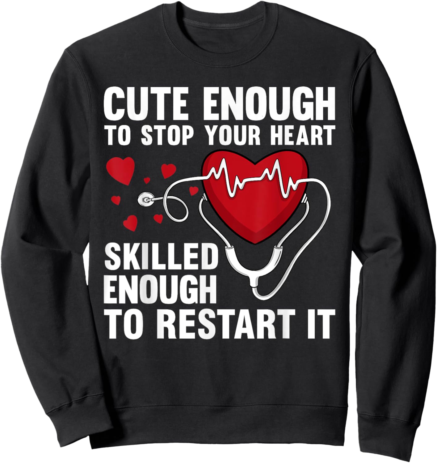 Cool Nurse Women Medical Assistant Nursing Aide CNA Sweatshirt - Sweatshirt | Black
