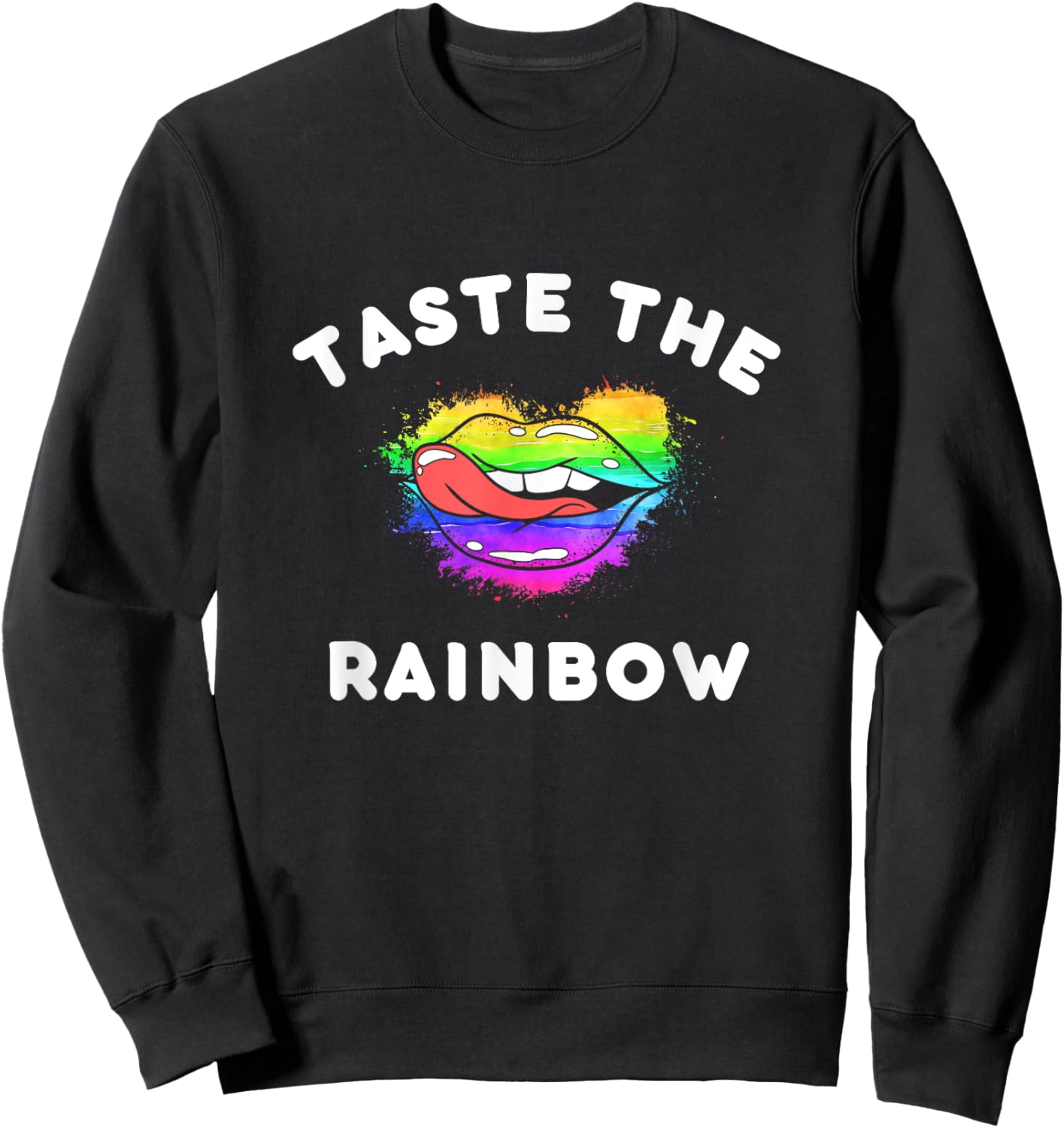 Taste The Rainbow Sweatshirt - Sweatshirt | Black