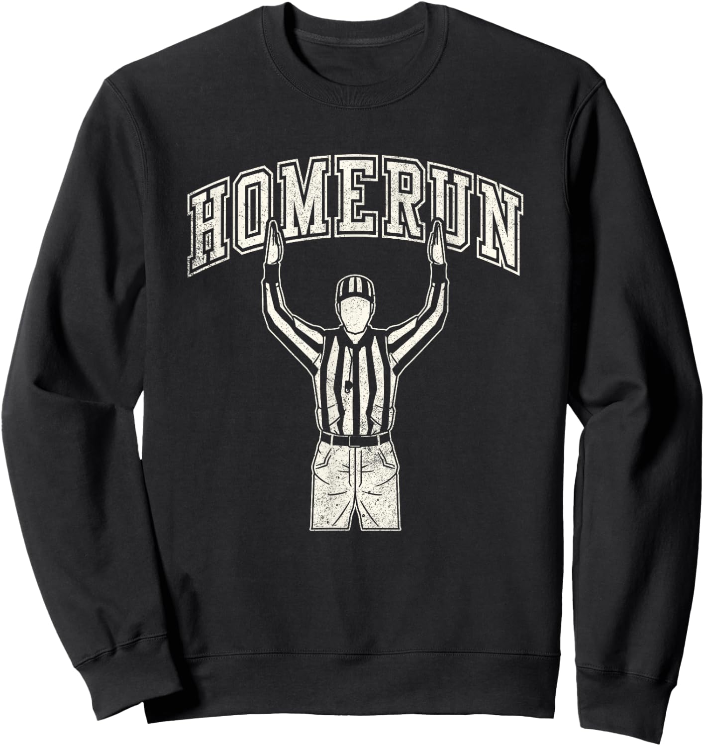 Funny Homerun Baseball and Football Mash Up gifts Sweatshirt - Sweatshirt | Black