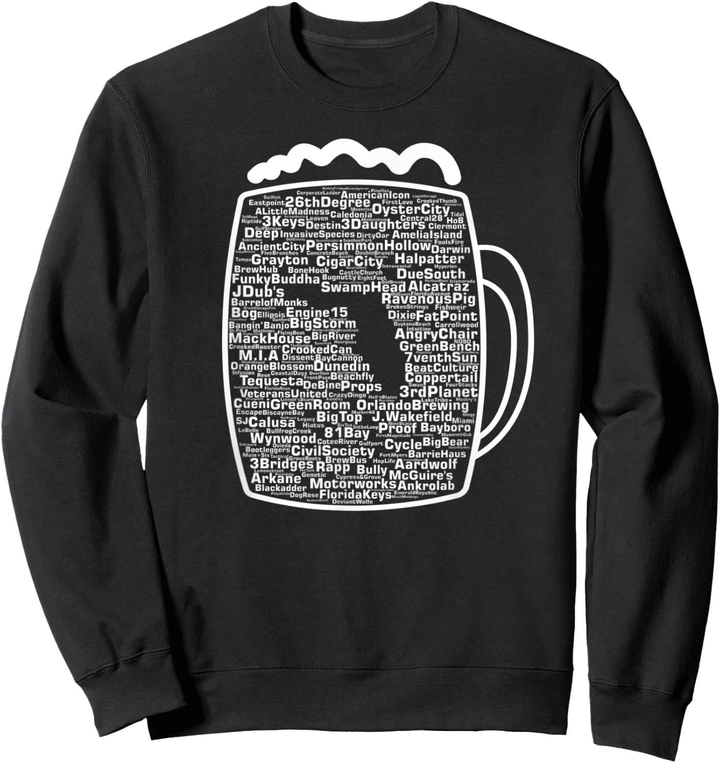 Drink Local Florida Breweries Sweatshirt - Sweatshirt | Black