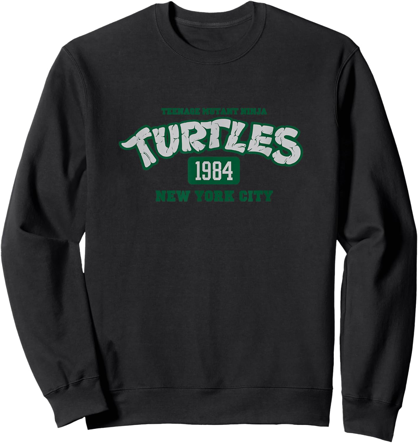 Teenage Mutant Ninja Turtles Vintage 1984 NYC Collegiate Sweatshirt - Sweatshirt | Black