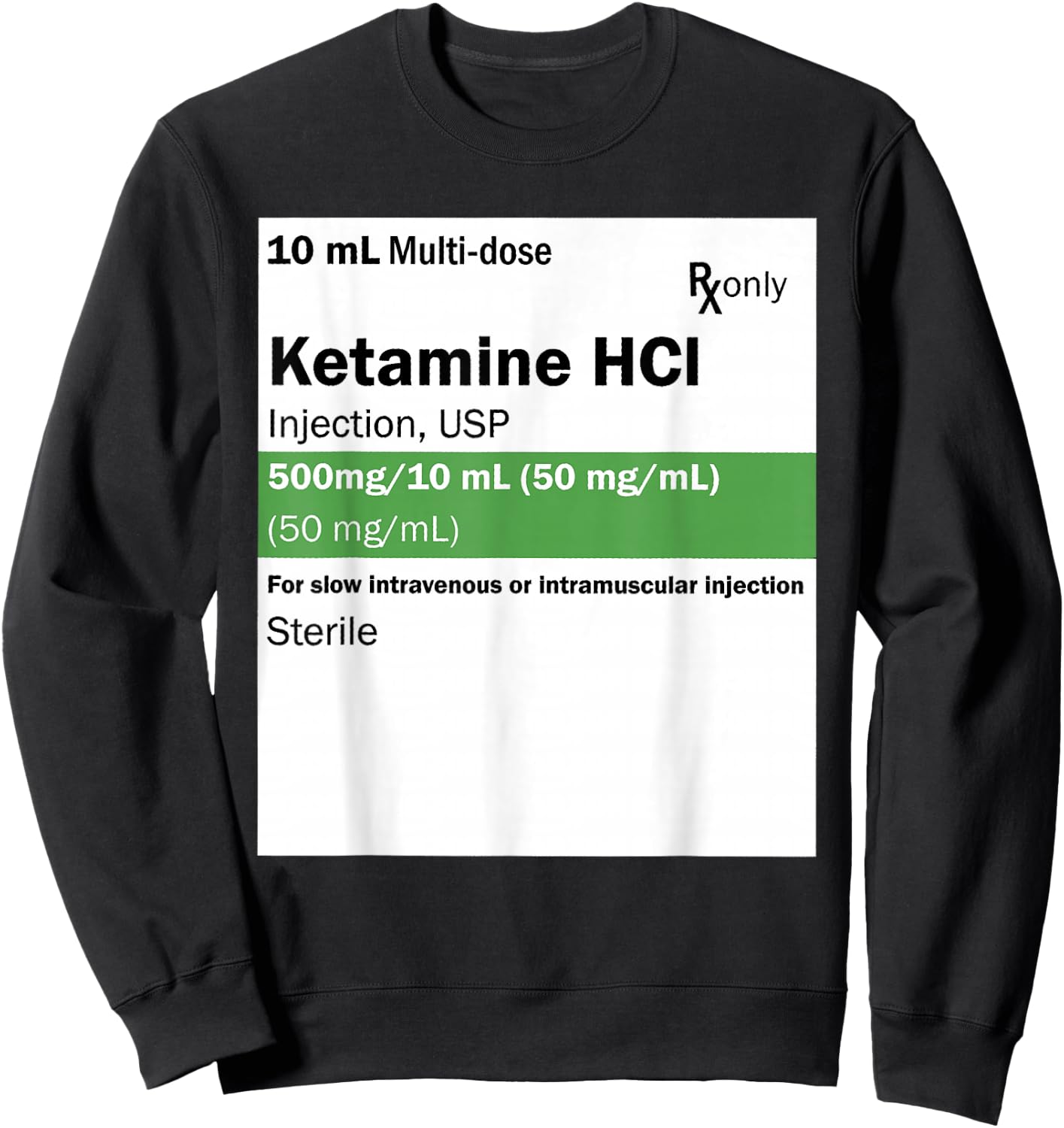 Pharmaceutical Drugs Propofol Pharmacy Tech ER ED Rn Fall Sweatshirt - Sweatshirt | Black