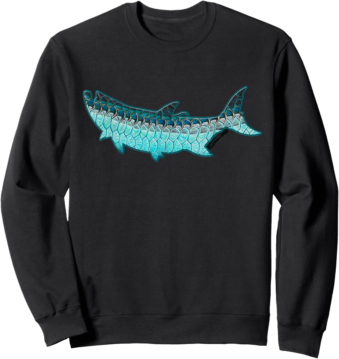 Tarpon Flank Derek DeYoung Novelty Fishing Gift Sweatshirt - Sweatshirt | Black