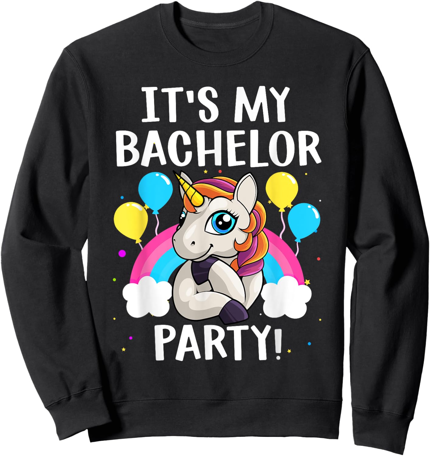 Cool Bachelor Party Art Boys Groom Wedding Marriage Sweatshirt - Sweatshirt | Black