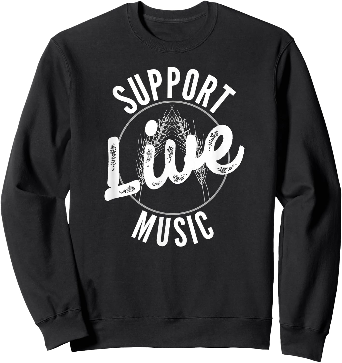 Support Live Music Sweatshirt - Sweatshirt | Black