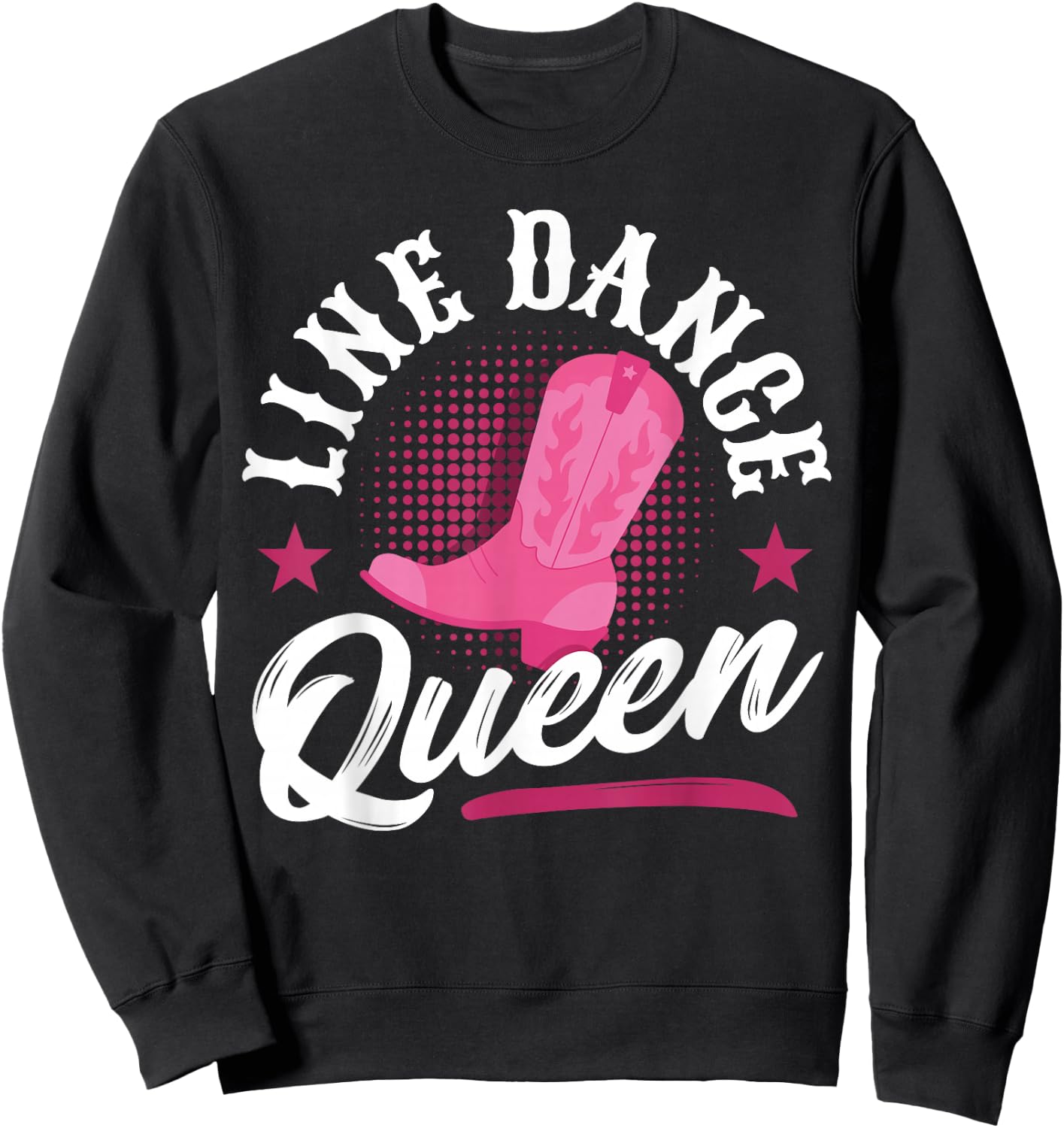 Women Line Dancer Queen Line Dancing Mom Line Dance Sweatshirt - Sweatshirt | Black