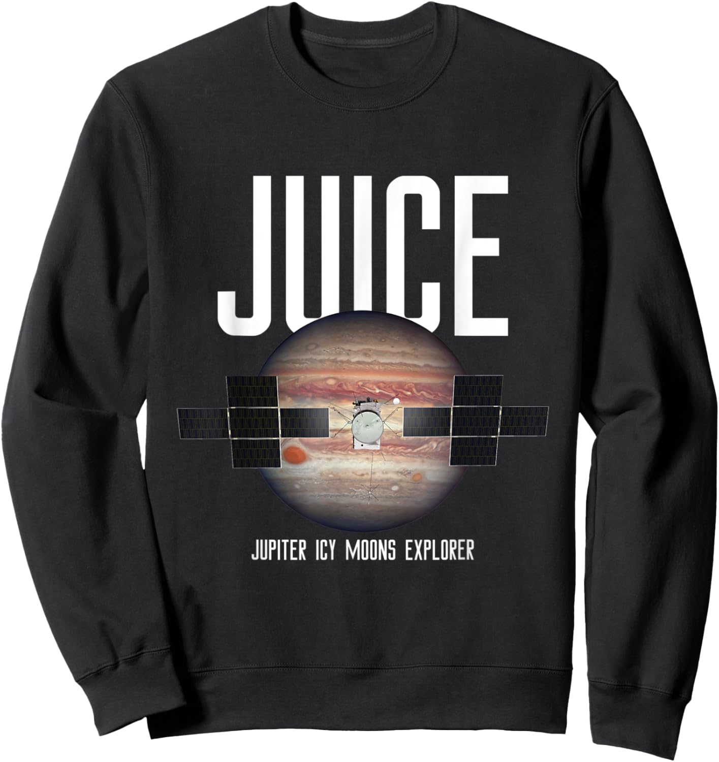 JUICE Jupiter Icy Moons Explorer Mission Souvenir Sweatshirt - Sweatshirt | Black