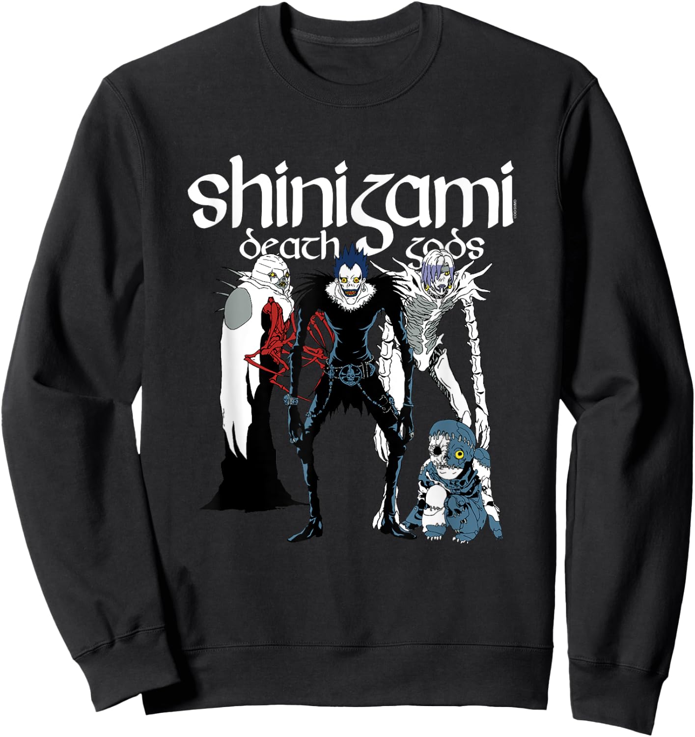 Death Note Shinigami Character Group Anime Sweatshirt - Sweatshirt | Black