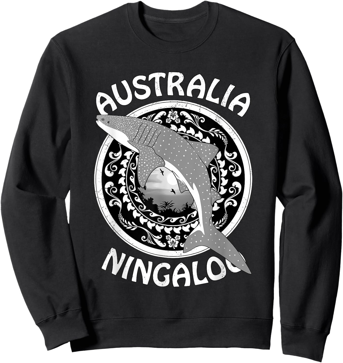 Whale Shark Ningaloo Australia Sweatshirt - Sweatshirt | Black