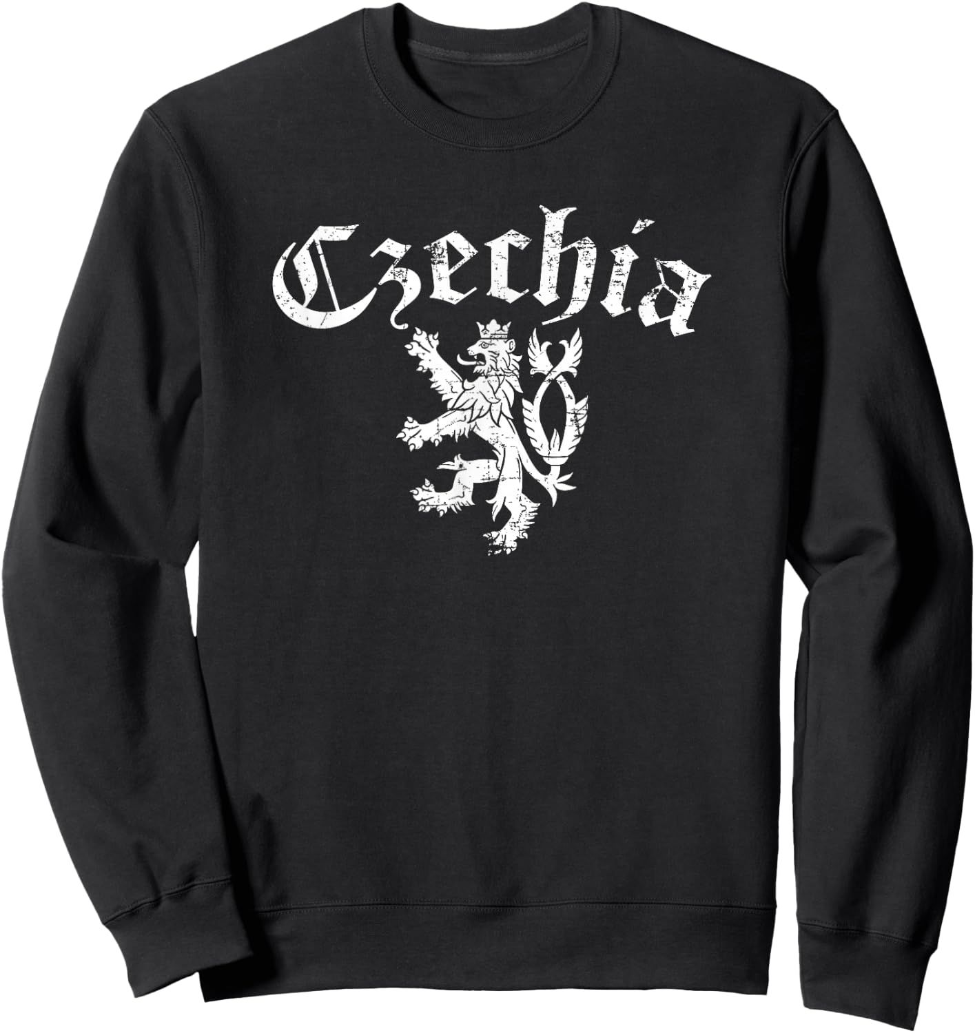 Cesko Czechia Lion Symbol Czech Republic Pride Sweatshirt - Sweatshirt | Black