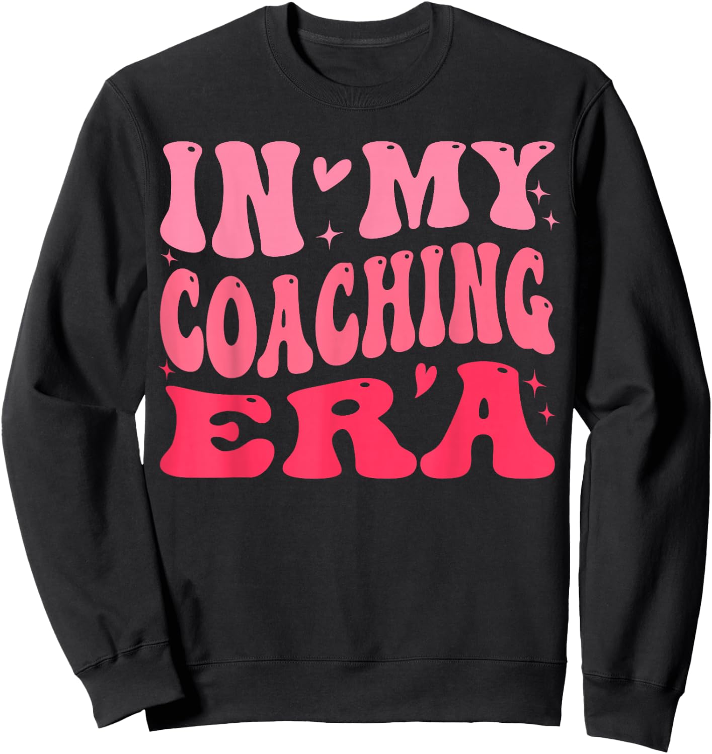 In My Coaching Era Groovy Sweatshirt - Sweatshirt | Black