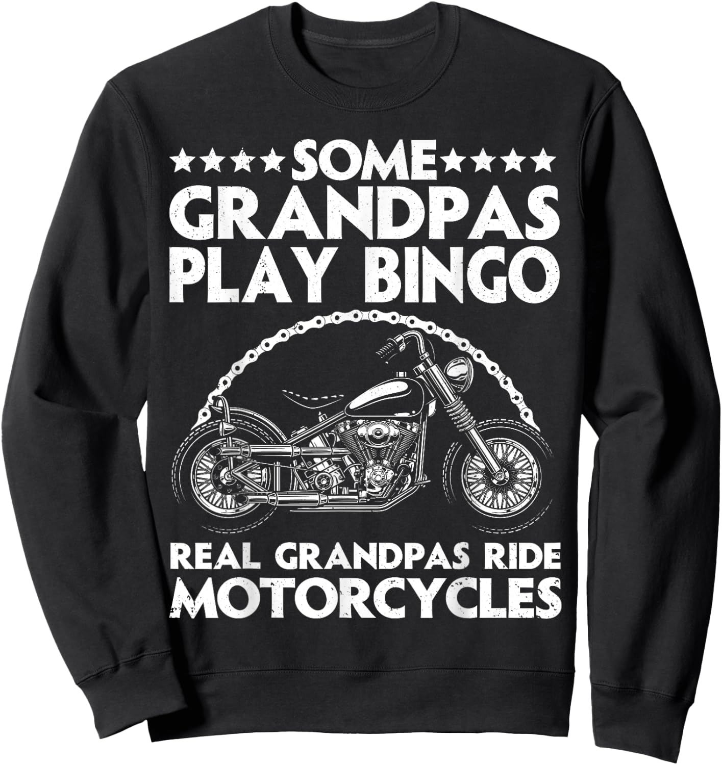 Funny Motorcycle For Grandpa Dad Motorcycle Lovers Riders Sweatshirt - Sweatshirt | Black