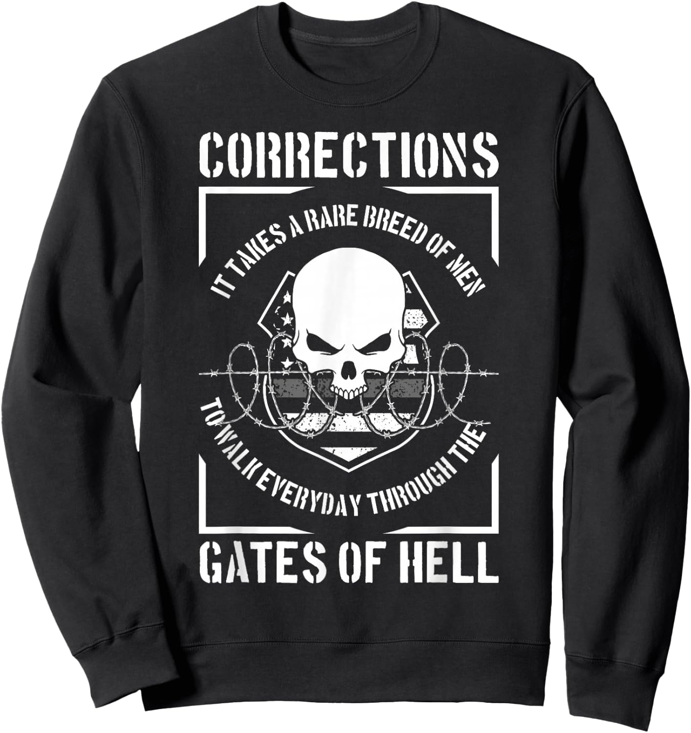 Correctional Officer Proud Corrections Officer Sweatshirt - Sweatshirt | Black