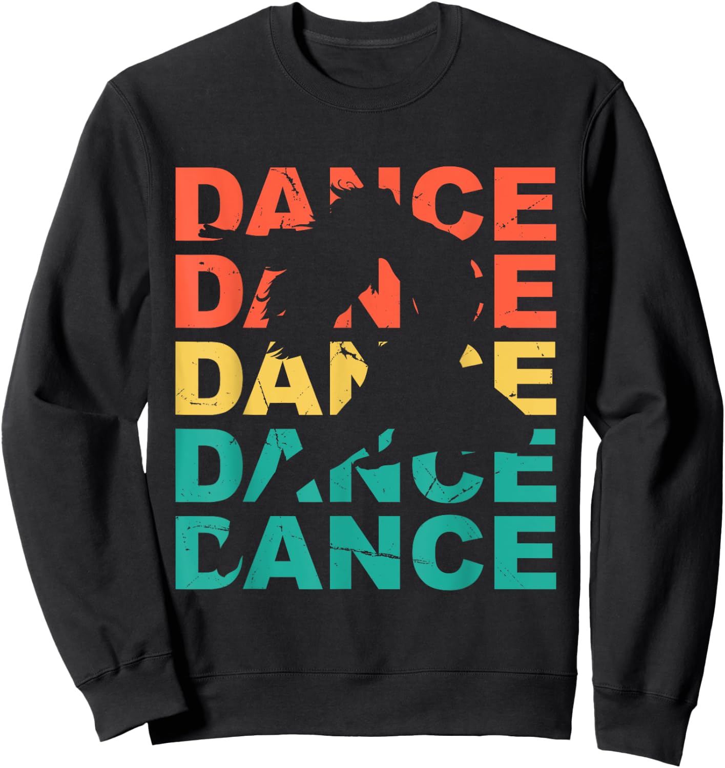 Retro Vintage Dancing For Dancers Sweatshirt - Sweatshirt | Black