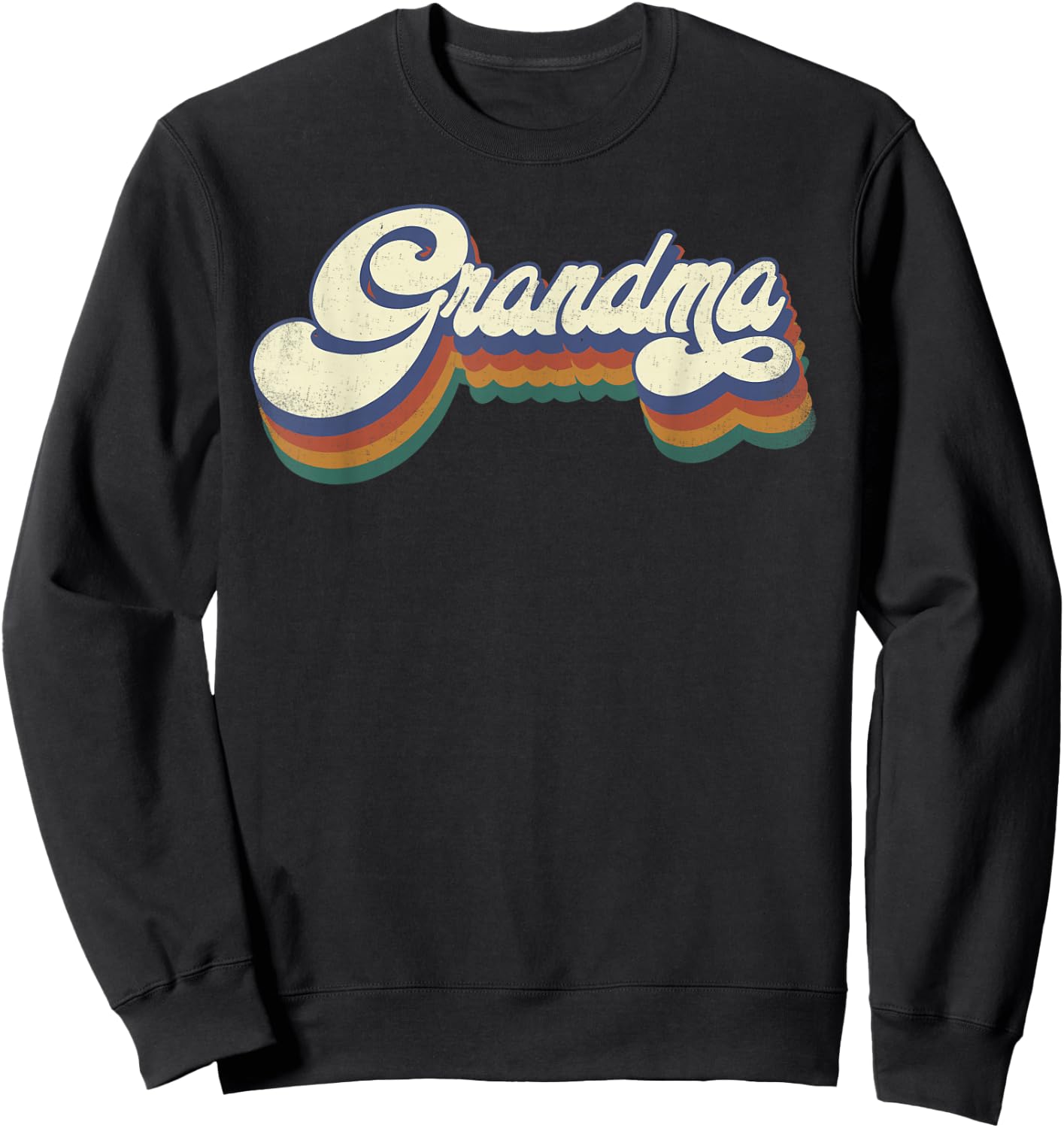 Grandma Gifts Retro Vintage Mother's Day Grandma Sweatshirt - Sweatshirt | Black
