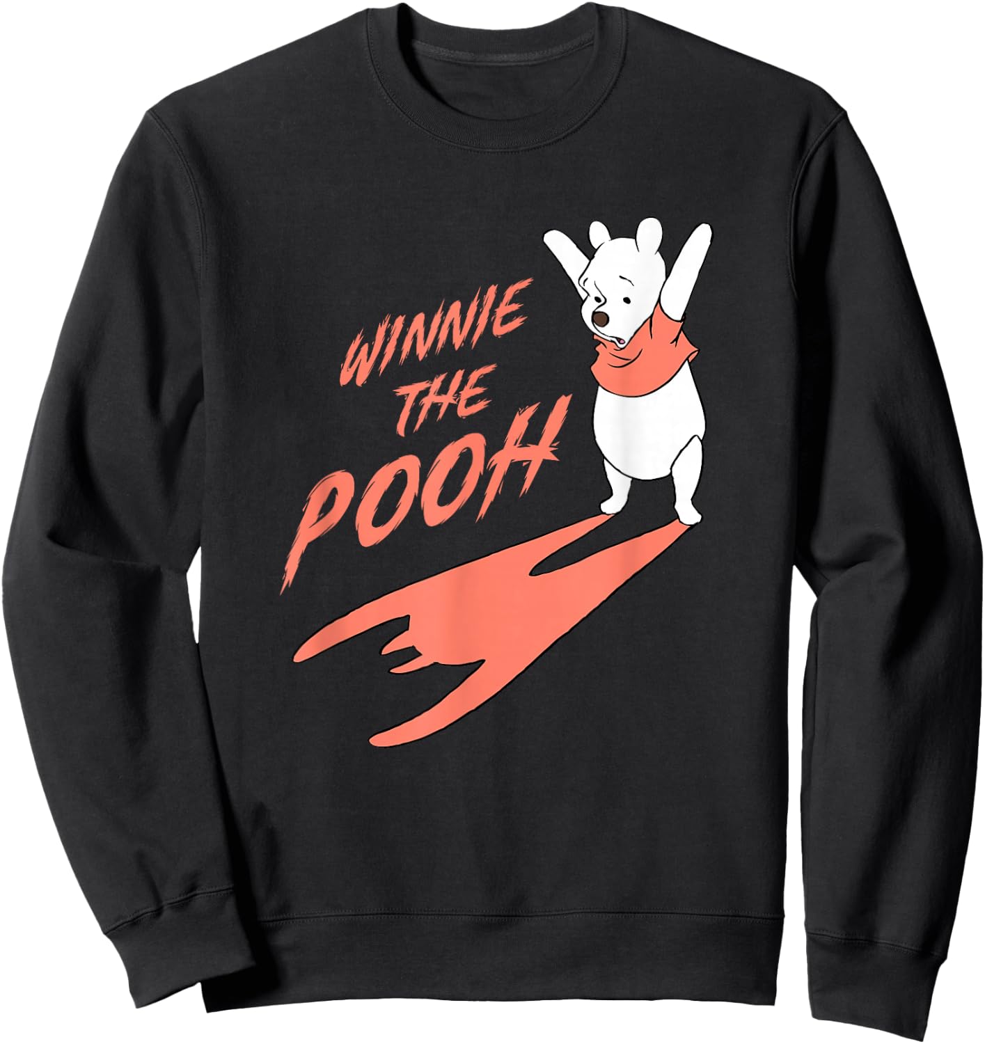 Disney Winnie The Pooh Halloween Casting Scary Shadow Sweatshirt - Sweatshirt | Black