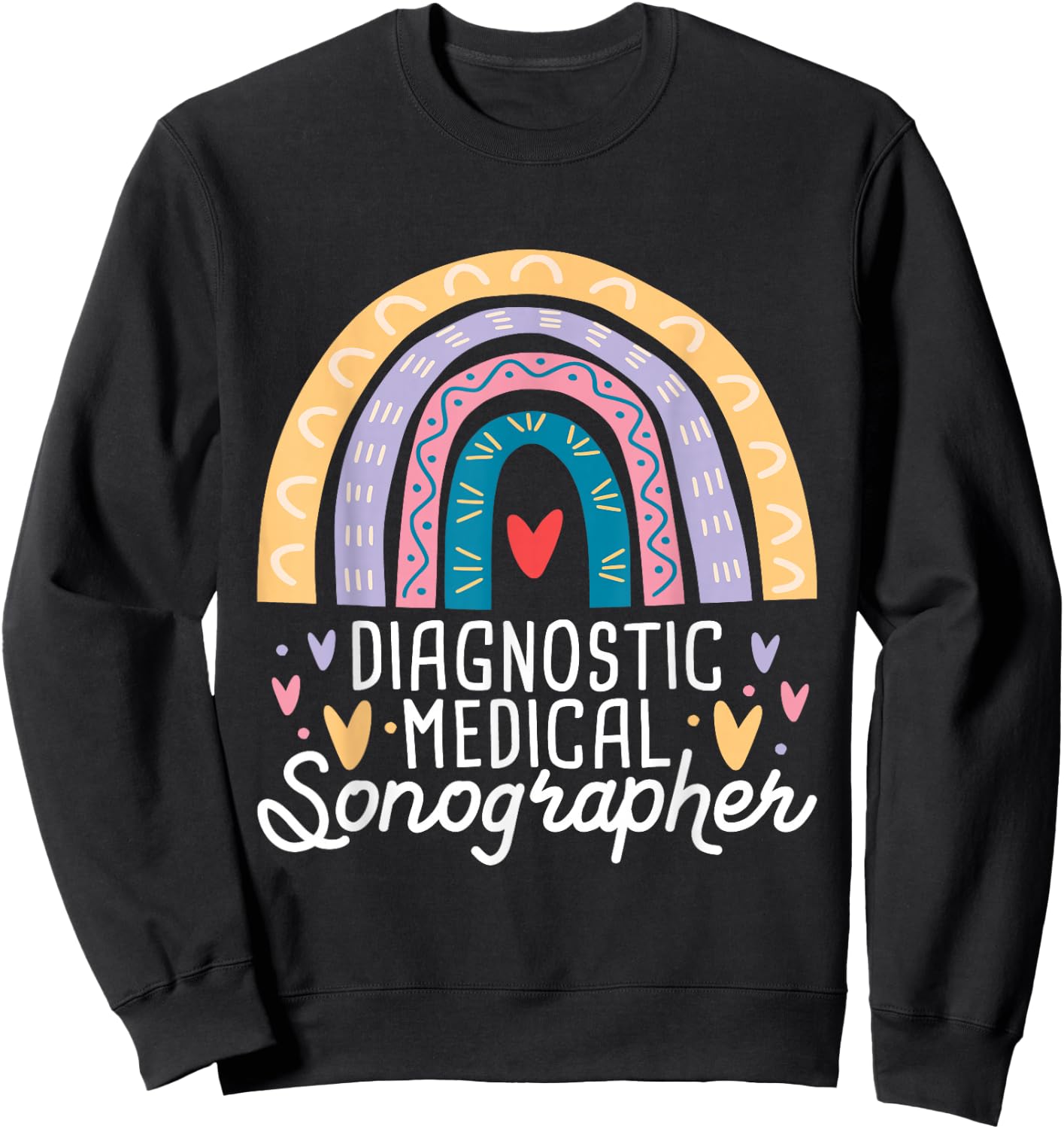 Diagnostic Medical Sonographer - Sonography Ultrasound Tech Sweatshirt - Sweatshirt | Black