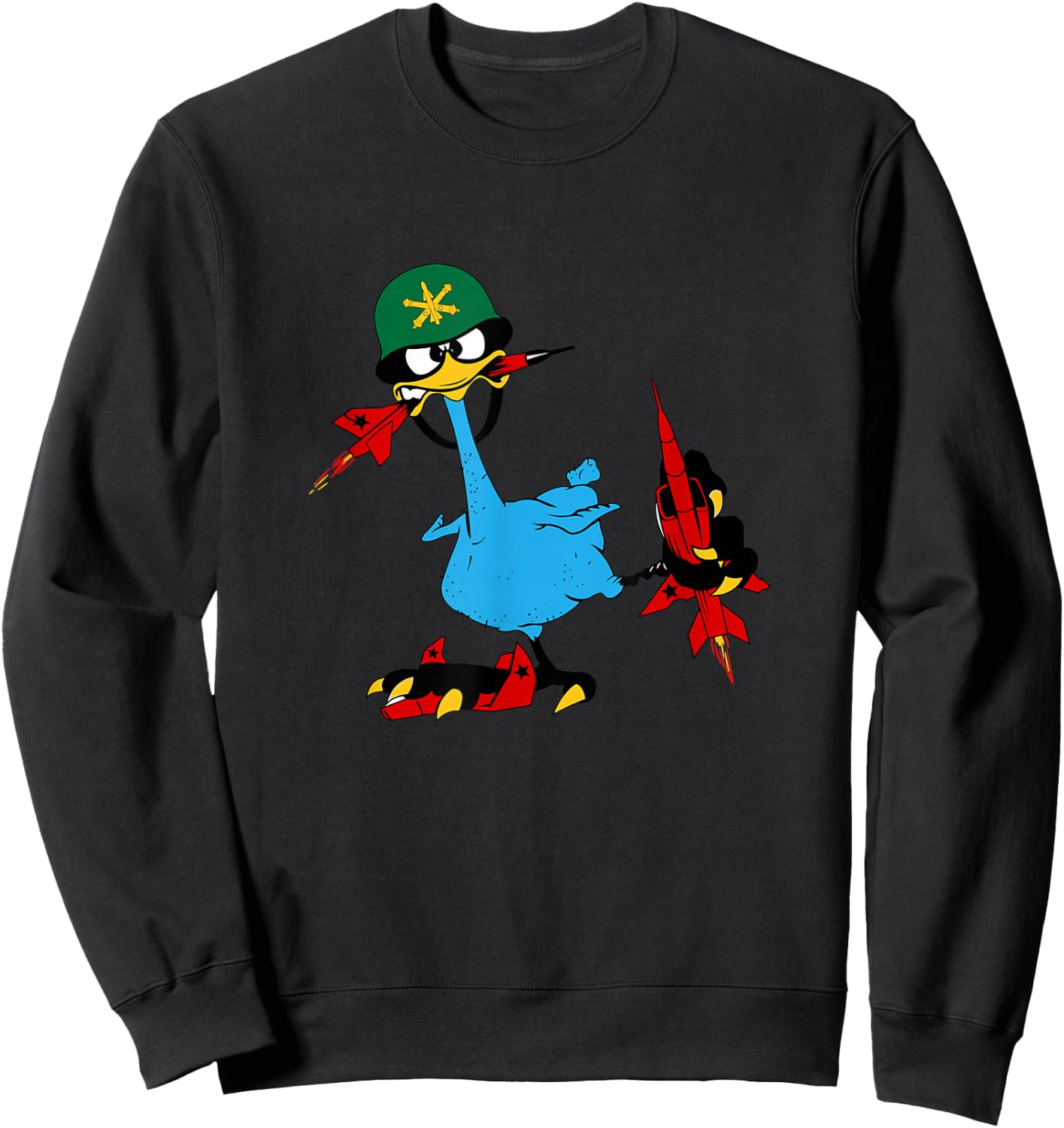 Oozlefinch Air Defense Artillery ADF US Army Fort Sill Sweatshirt - Sweatshirt | Black