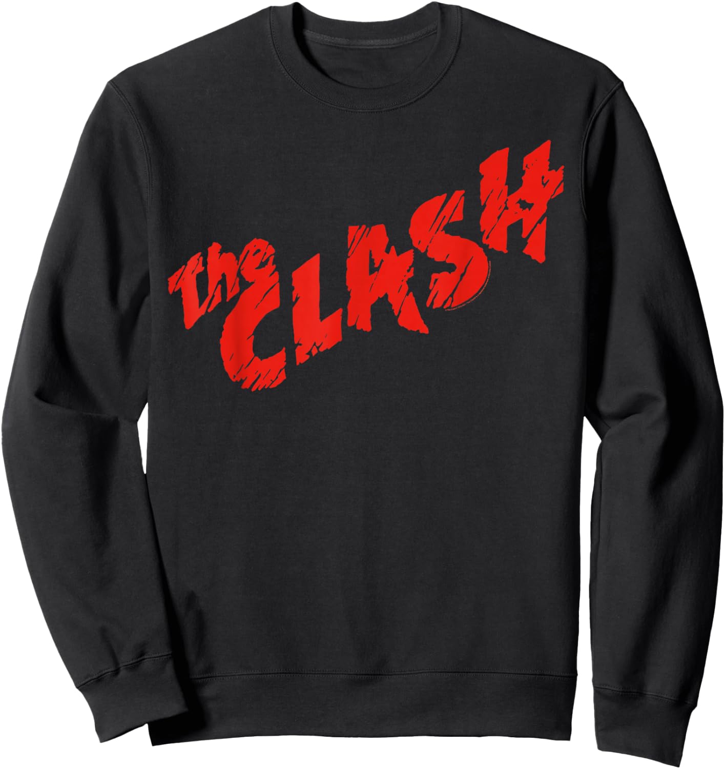 The Clash - Scratched Red Logo Sweatshirt - Sweatshirt | Black
