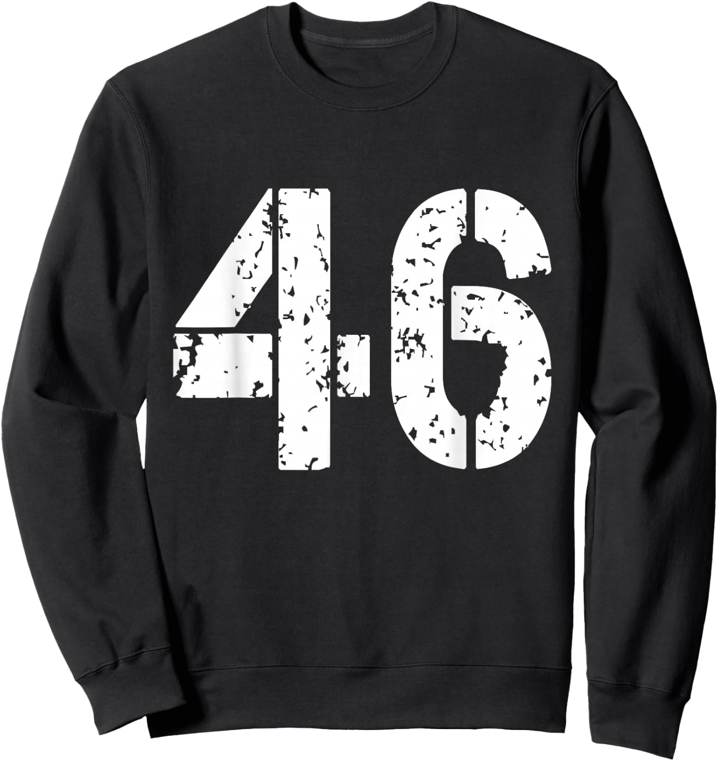 Number 46 Varsity Team - 46th Birthday & 46 Years Old Sweatshirt - Sweatshirt | Black