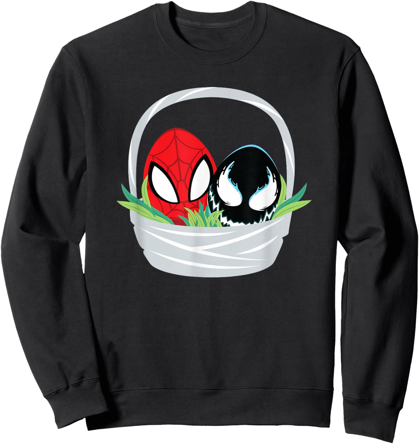 Marvel Spider-Man and Venom Easter Basket Small Sweatshirt - Sweatshirt | Black