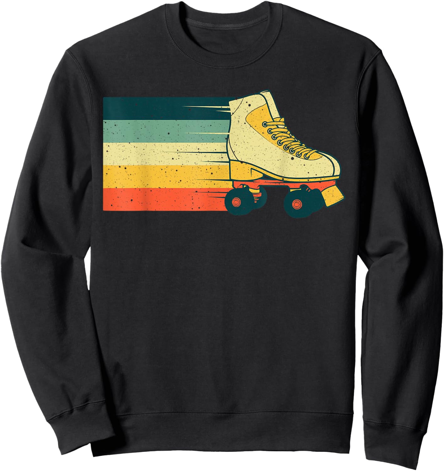 Vintage Roller Skate For Roller Skater Skating Men Women Sweatshirt - Sweatshirt | Black