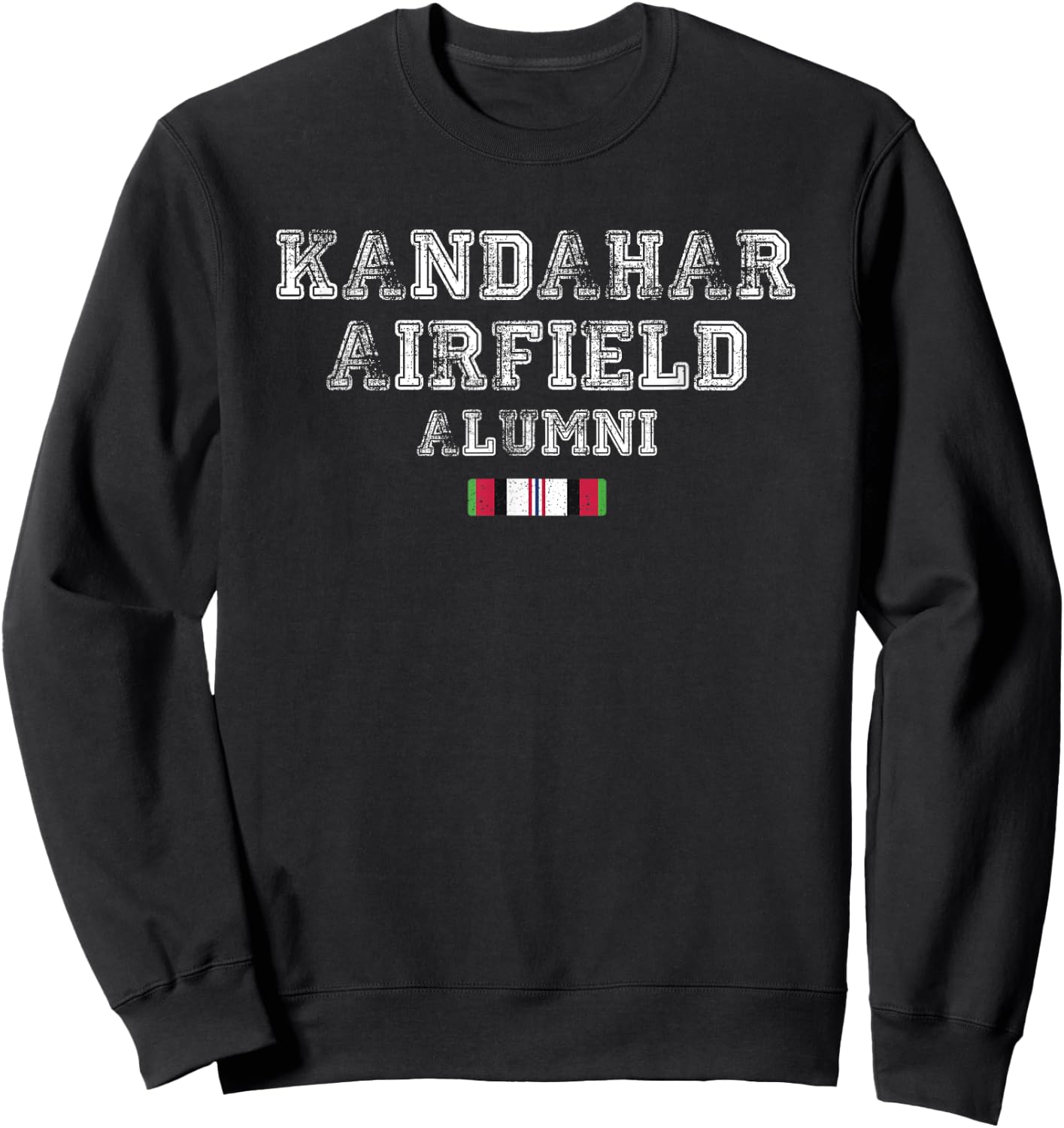 Kandahar airfield alumni - afghanistan veteran Sweatshirt - Sweatshirt | Black