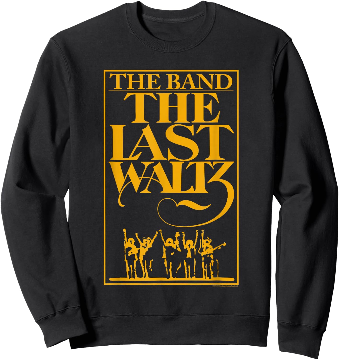 The Band The Last Waltz Yellow Logo Sweatshirt - Sweatshirt | Black