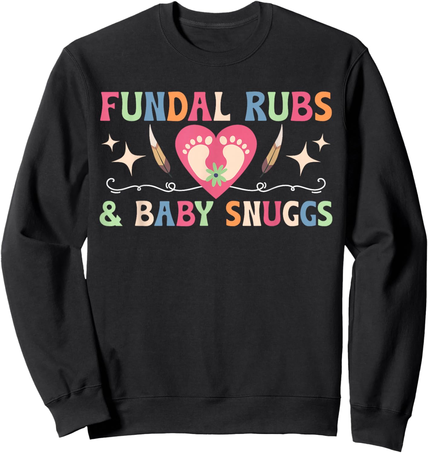 Mother Baby Nurse Best Mom Baby Nurse Postpartum Nurse Sweatshirt - Sweatshirt | Black