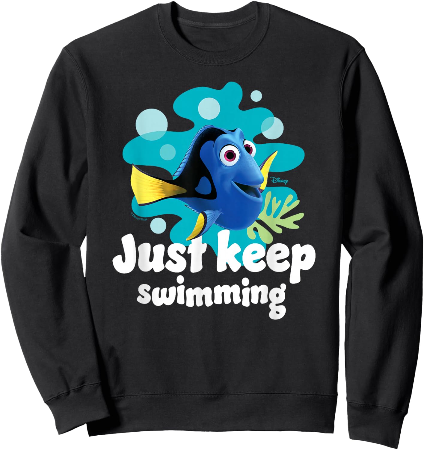 Finding Nemo - Dory Just Keep Swimming Sweatshirt - Sweatshirt | Black