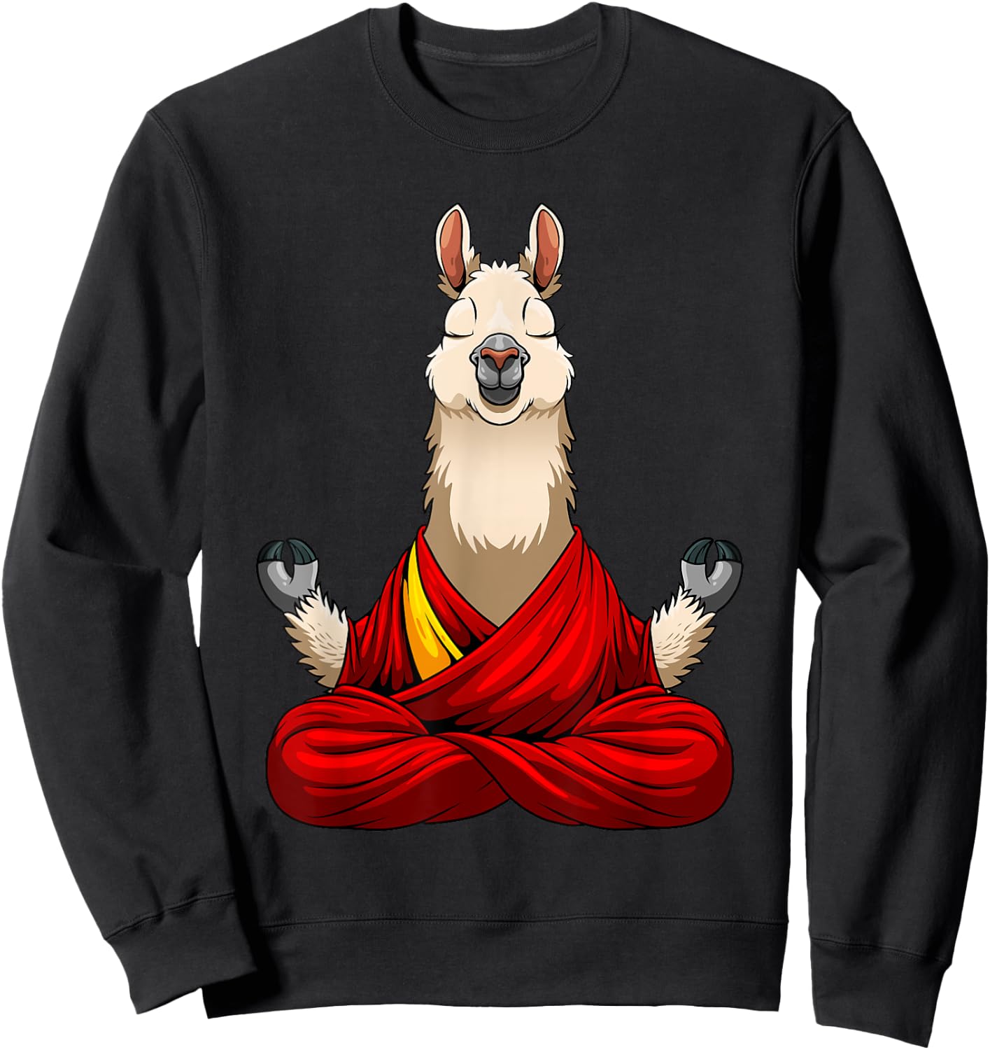 Cute Llama Design Women Alpaca Animal Llama Lovers Sweatshirt - Sweatshirt | Black