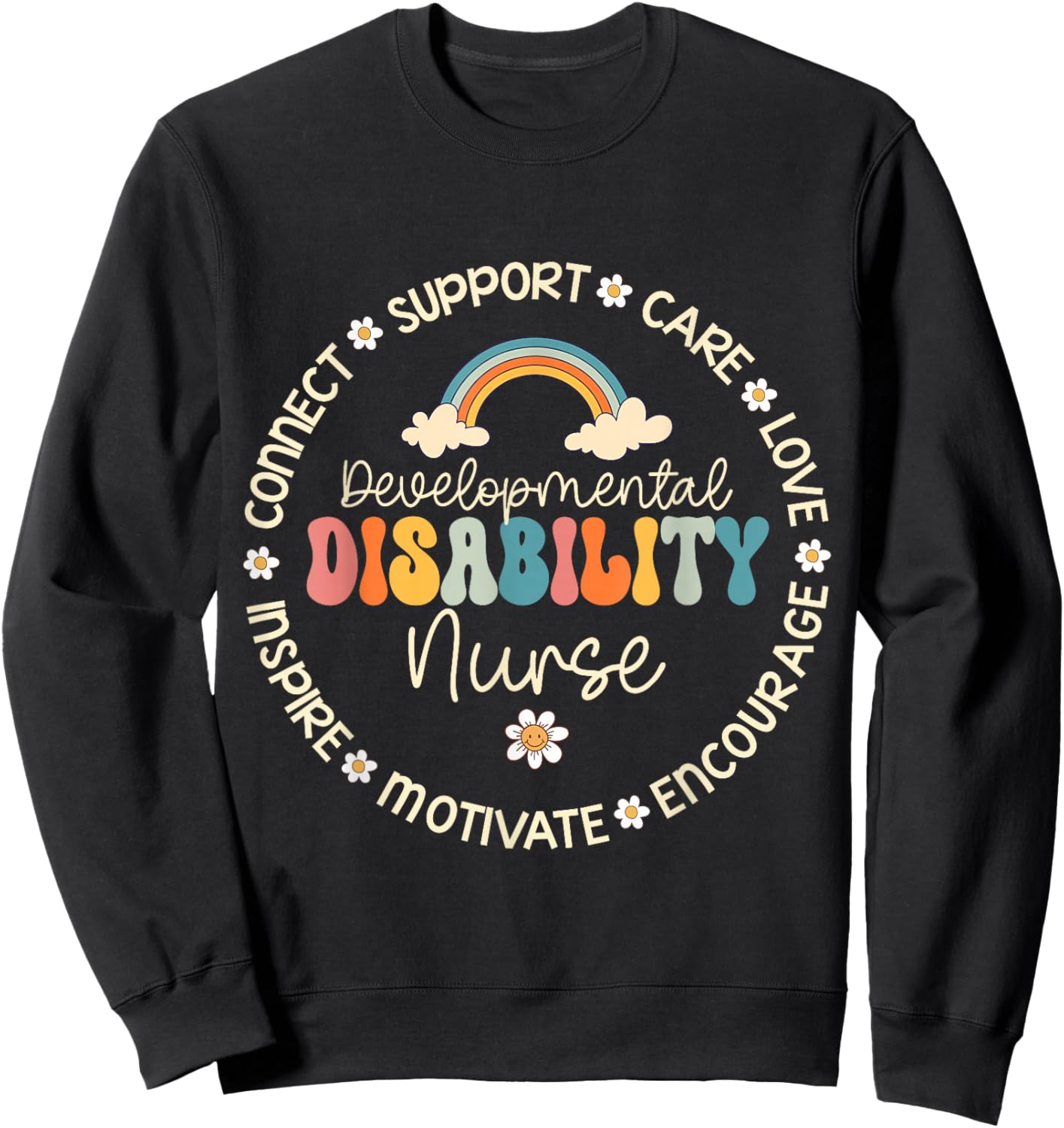 Developmental Disability Nurse Week Back to School Sweatshirt - Sweatshirt | Black