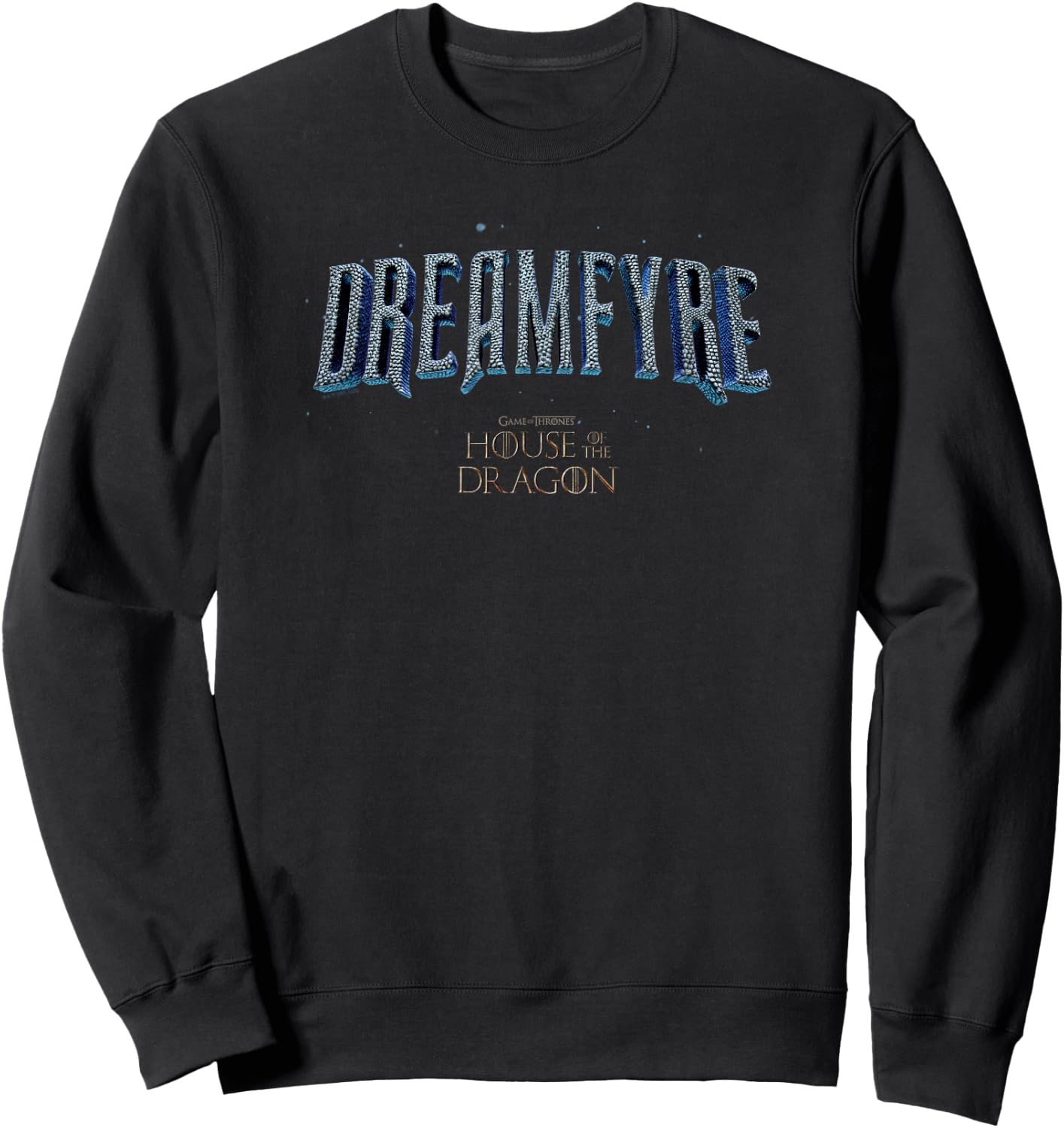 House of the Dragon Dreamfyre Text Logo Sweatshirt - Sweatshirt | Black