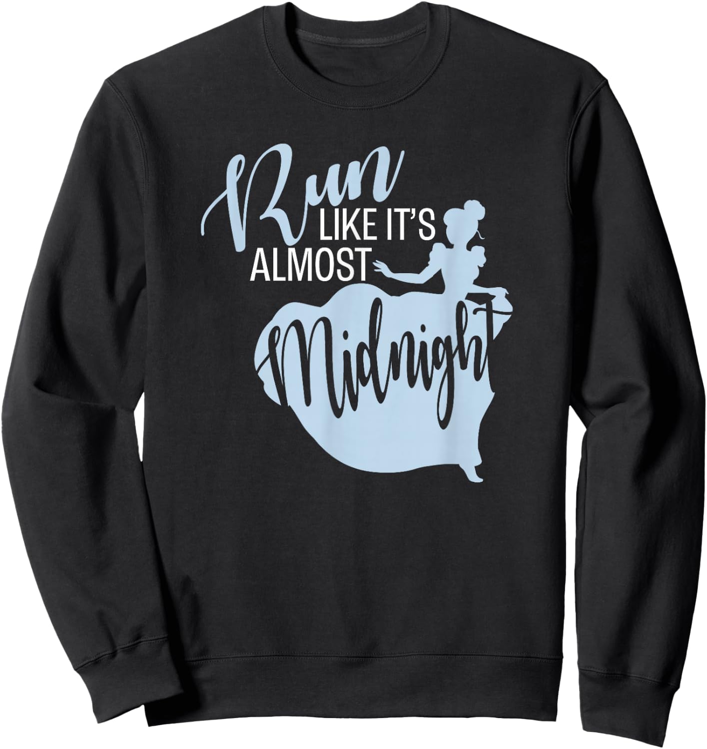 Disney Cinderella Run Like It's Almost Midnight Athletic Sweatshirt - Sweatshirt | Black