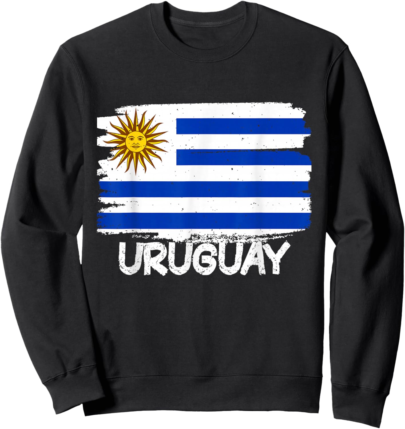 Cool Uruguay Flag Sweatshirt - Sweatshirt | Black