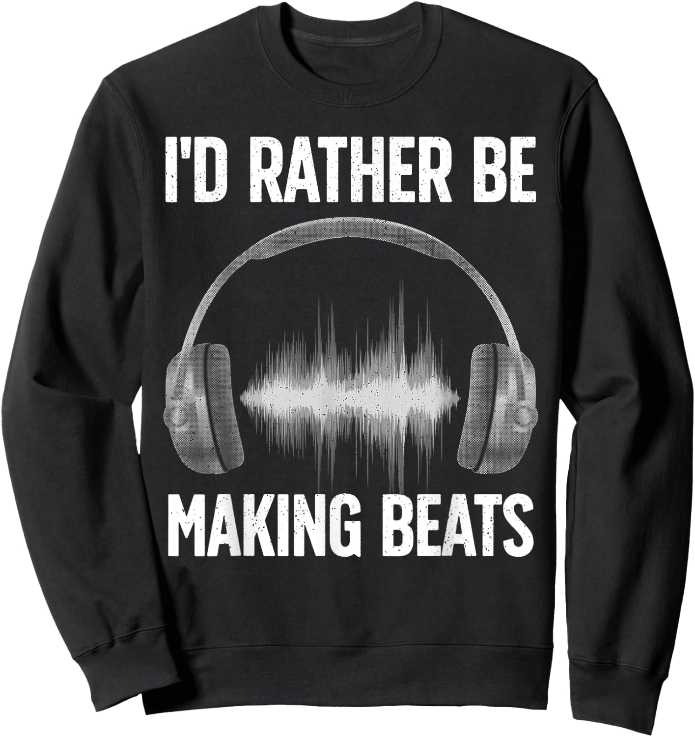 Cool Music Producer Art Women Disc Jockey Beat Maker Sweatshirt - Sweatshirt | Black