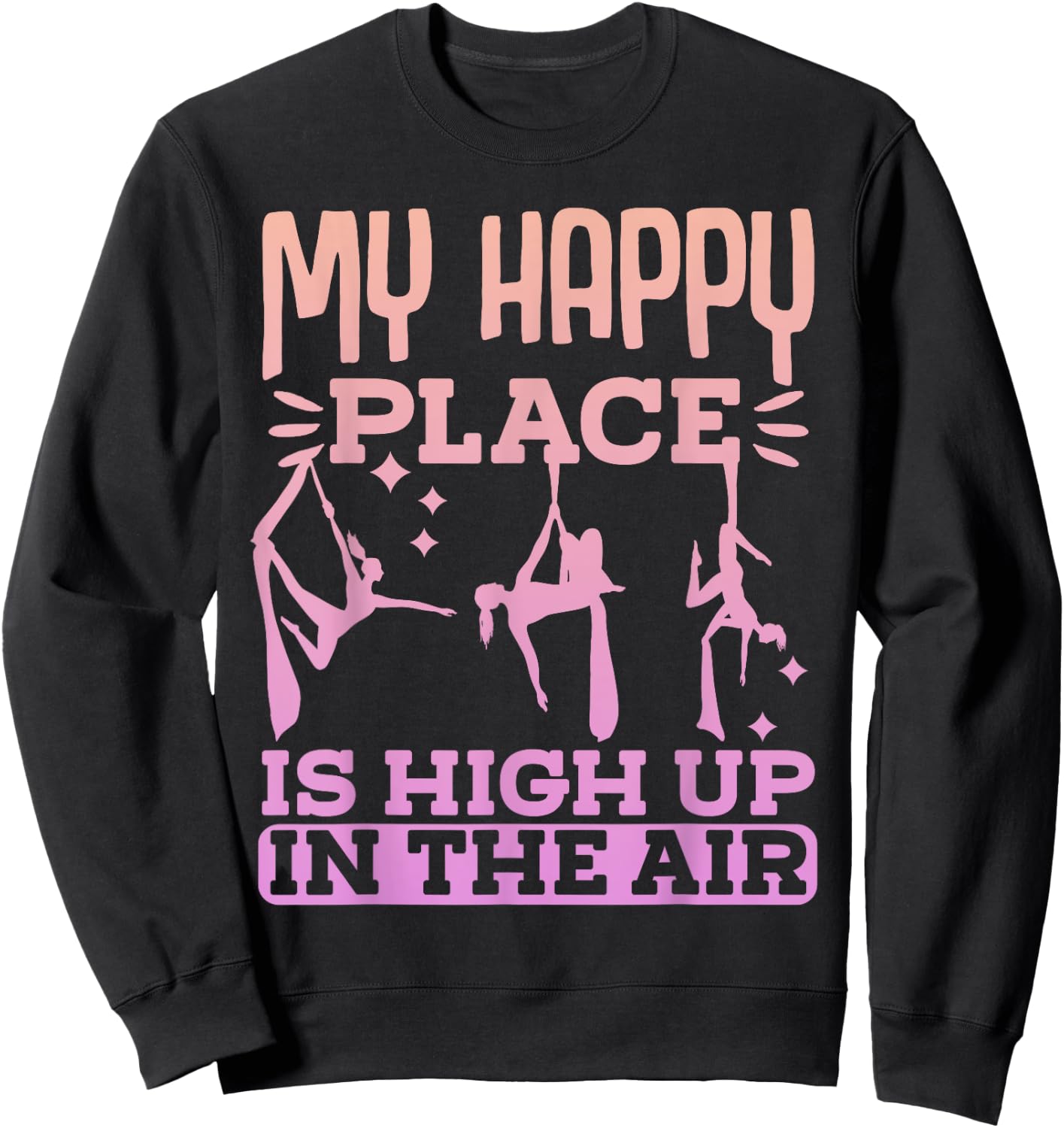 Aerialist Performer Gymnastic Aerial Silks Sweatshirt - Sweatshirt | Black