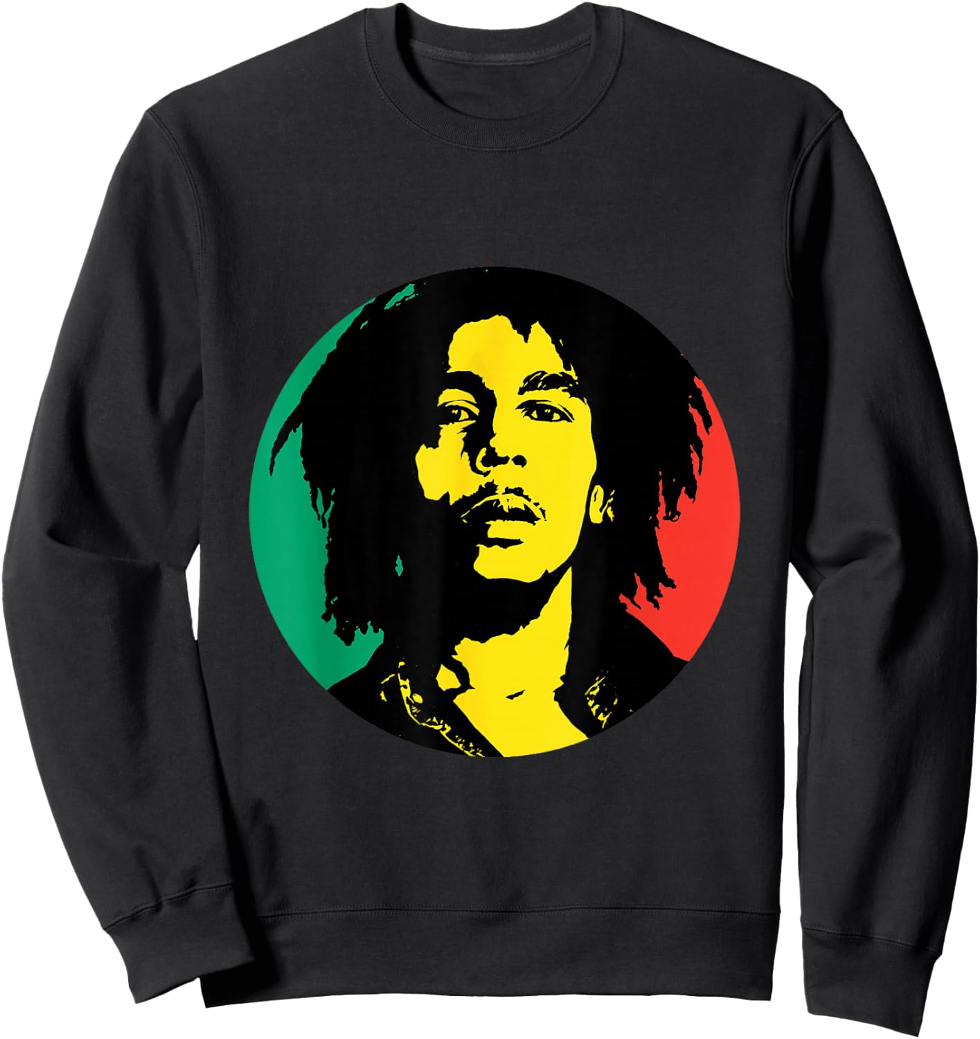 Bob Marley Rasta Circle Sweatshirt - Sweatshirt | Black