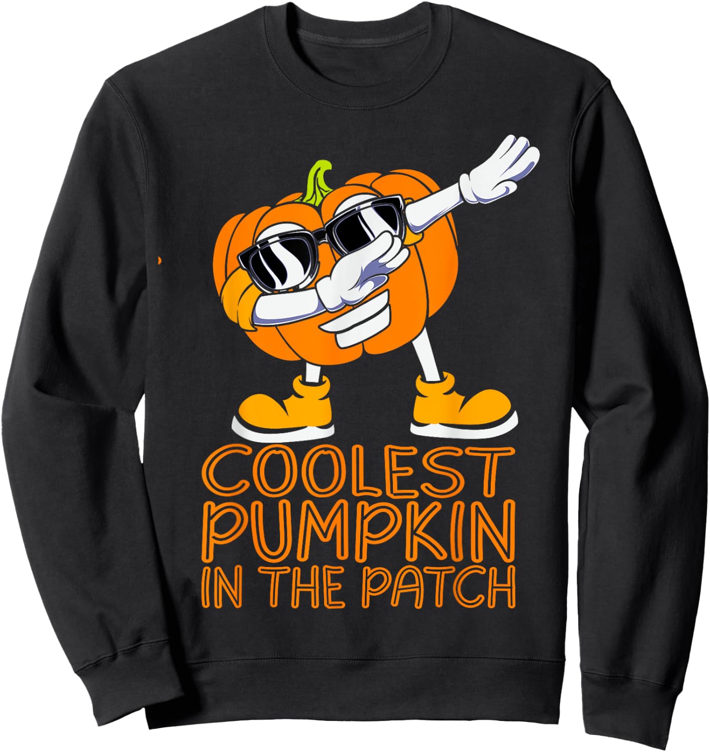 Coolest Pumpkin In The Patch Halloween Jackolantern Kid Boy Sweatshirt - Sweatshirt | Black