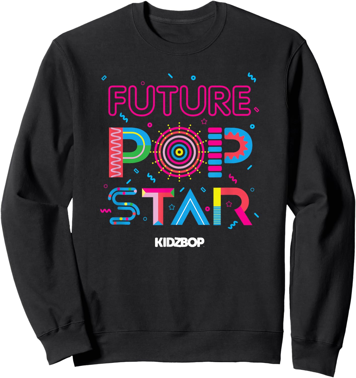 Kidz BOP - Future Pop Star (Colorful Design) Sweatshirt - Sweatshirt | Black