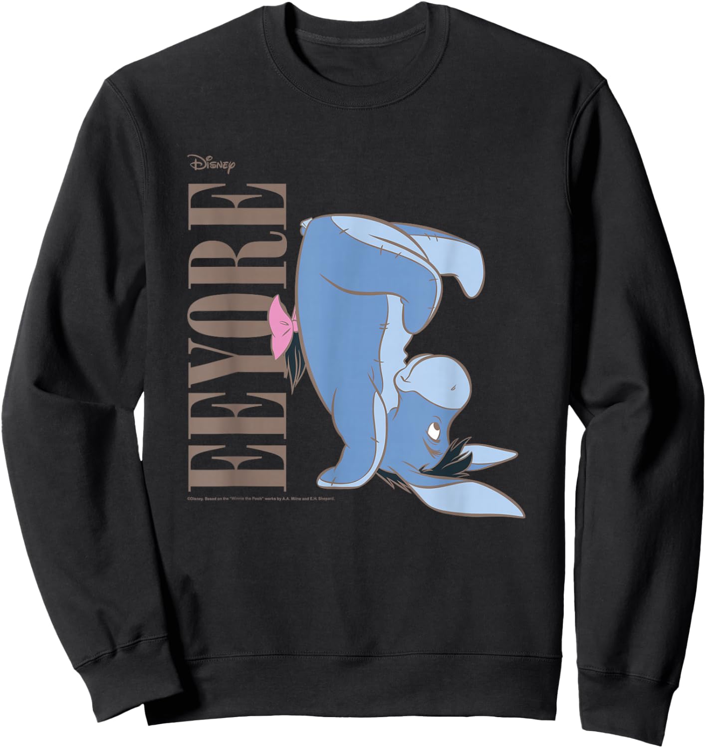 Winnie The Pooh - Eeyore Upside Down Sweatshirt - Sweatshirt | Black