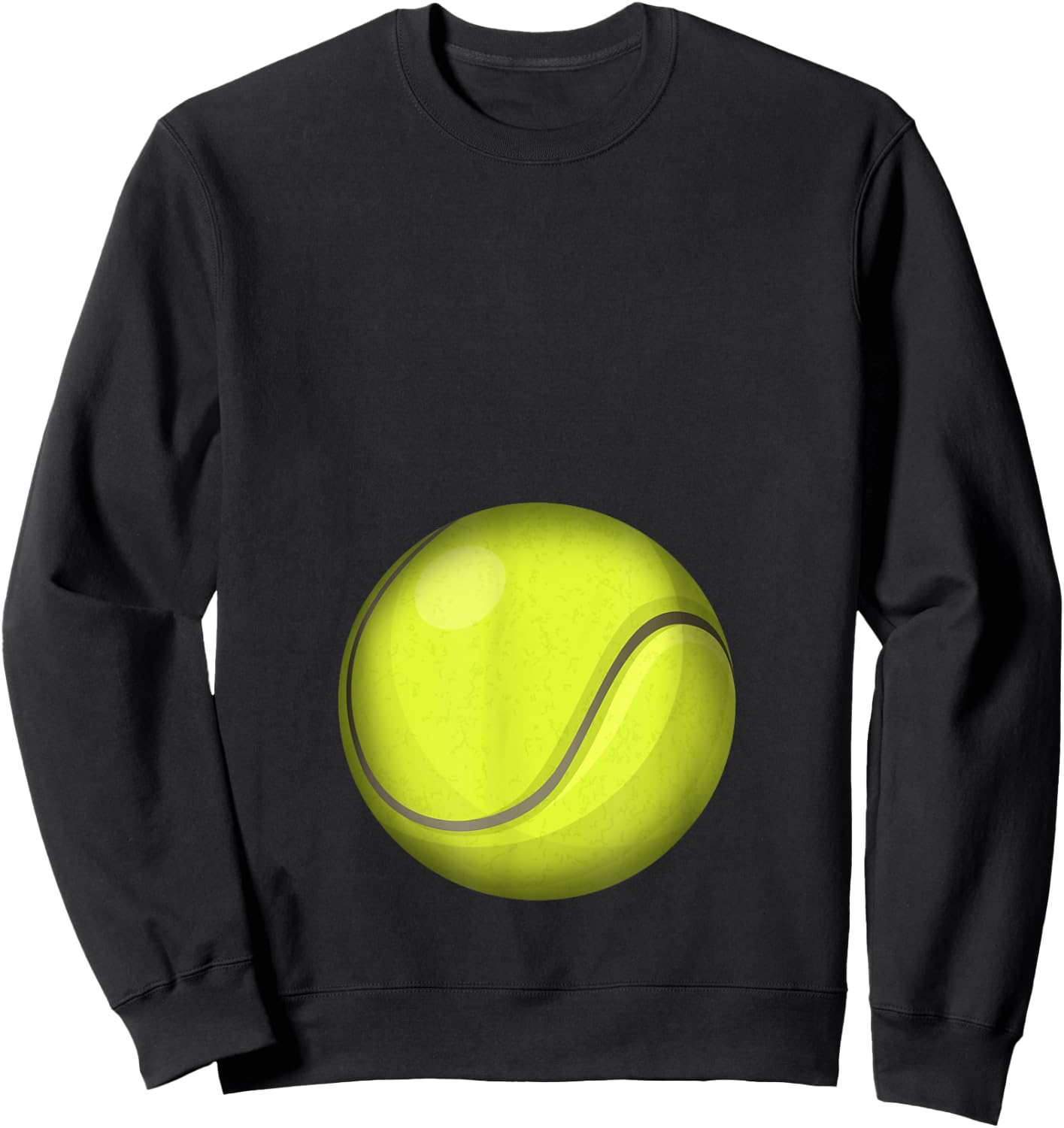 Funny Tennis Player Belly Pregnant Mama Sweatshirt - Sweatshirt | Black
