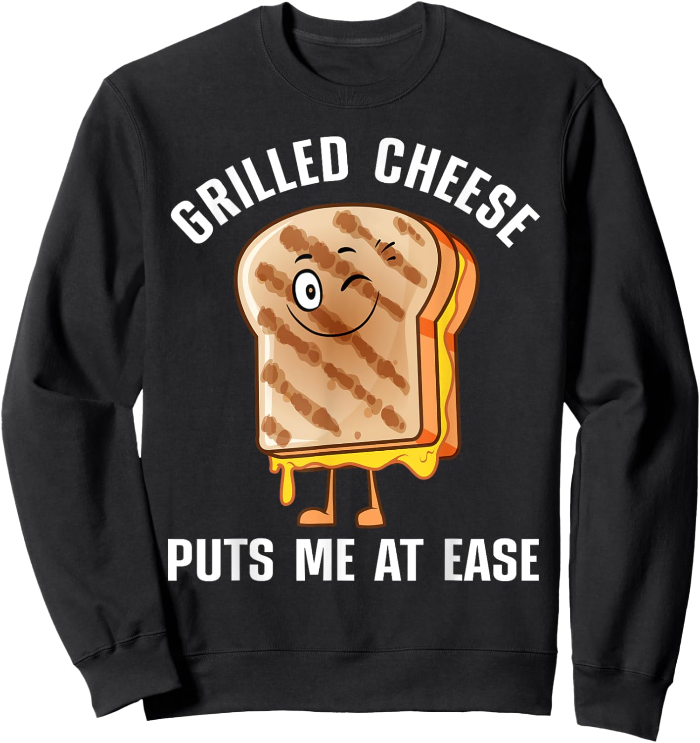 Cool Grilled Cheese Women Kids Grilled Cheese Lover Sweatshirt - Sweatshirt | Black