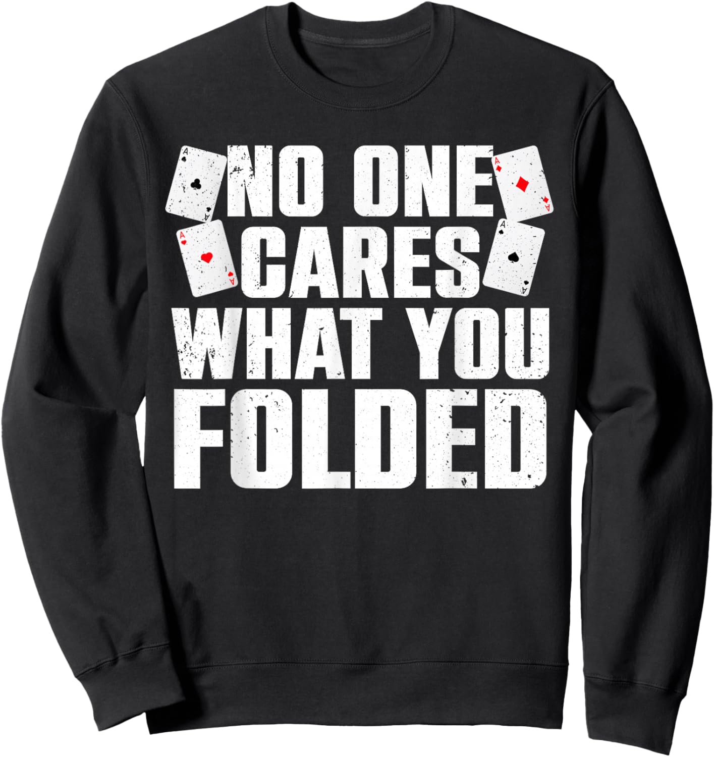Funny Poker Art Women Poker Player Casino Gambler Sweatshirt - Sweatshirt | Black