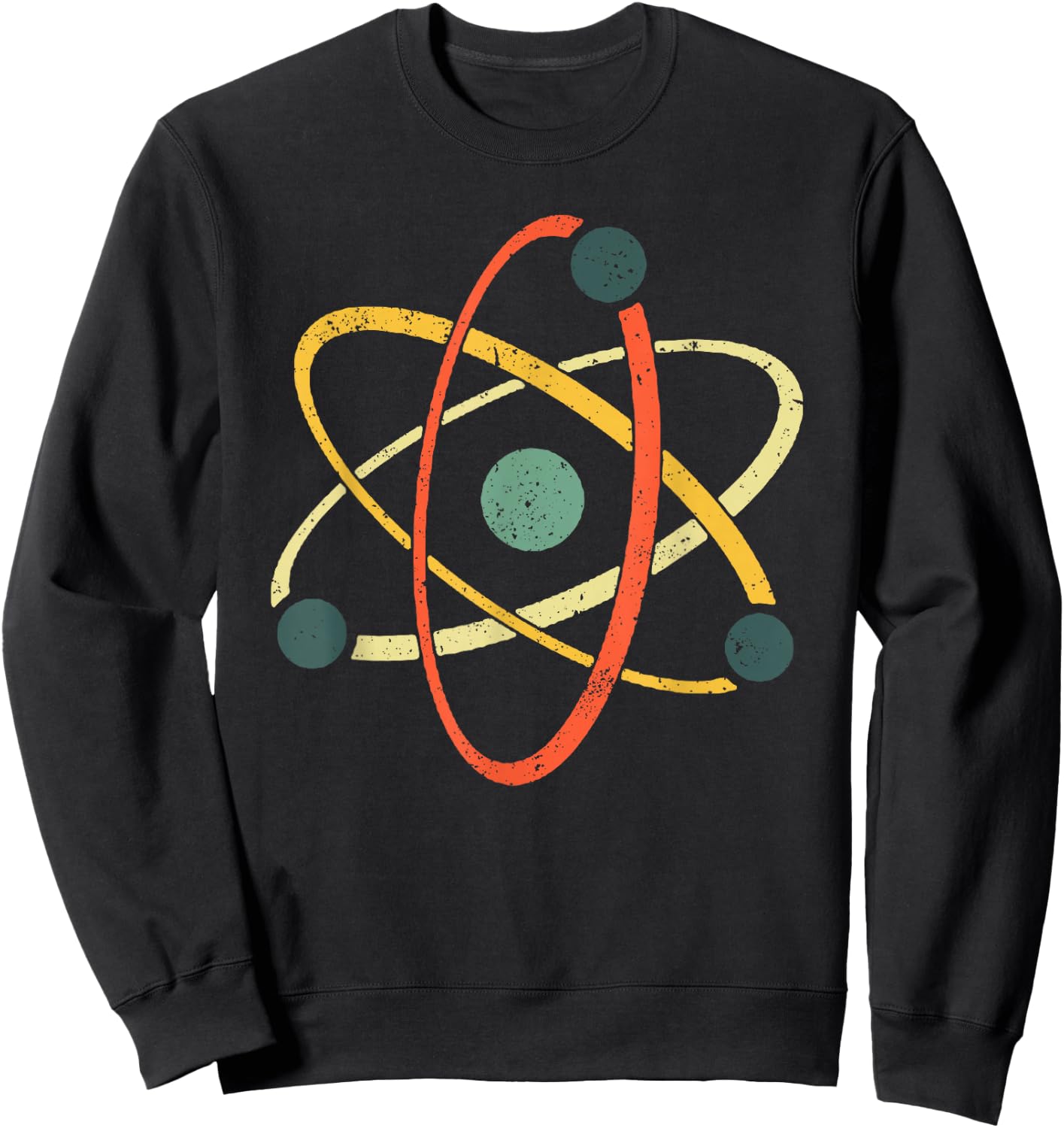 Cool Atom Art Men Women Biology Physics Chemistry Teacher Sweatshirt - Sweatshirt | Black
