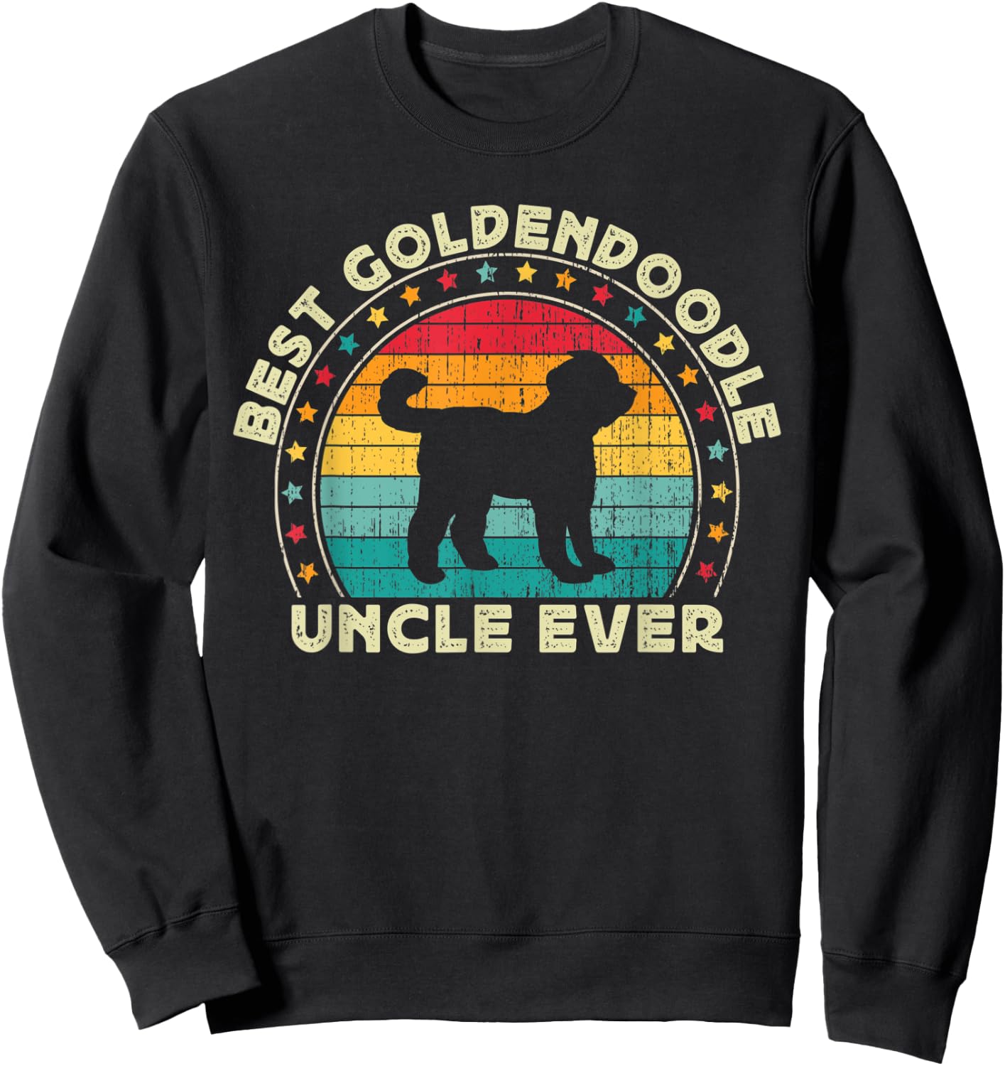 Goldendoodle Uncle Doodle Dog Uncle Father's Day Men Sweatshirt - Sweatshirt | Black