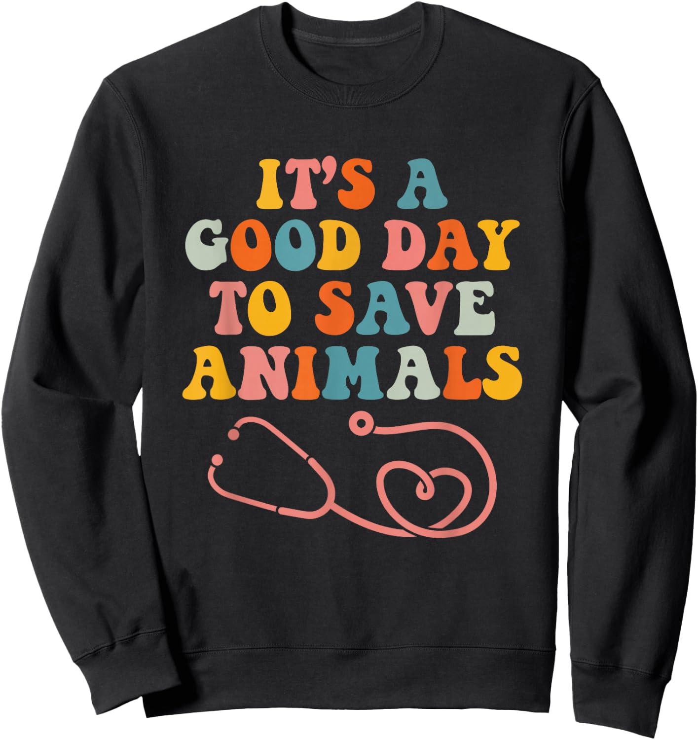 Vet Tech Save Animals Veterinarian Veterinary Assistant Sweatshirt - Sweatshirt | Black