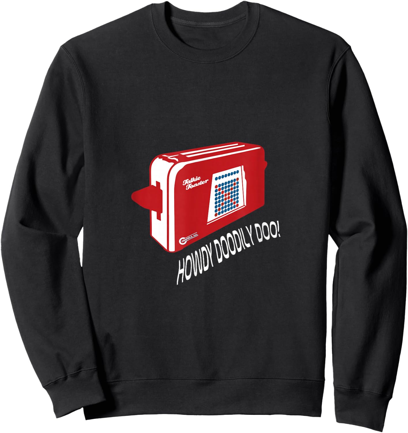Arrowroot Red Talkie Toaster Dwarf Sweatshirt - Sweatshirt | Black