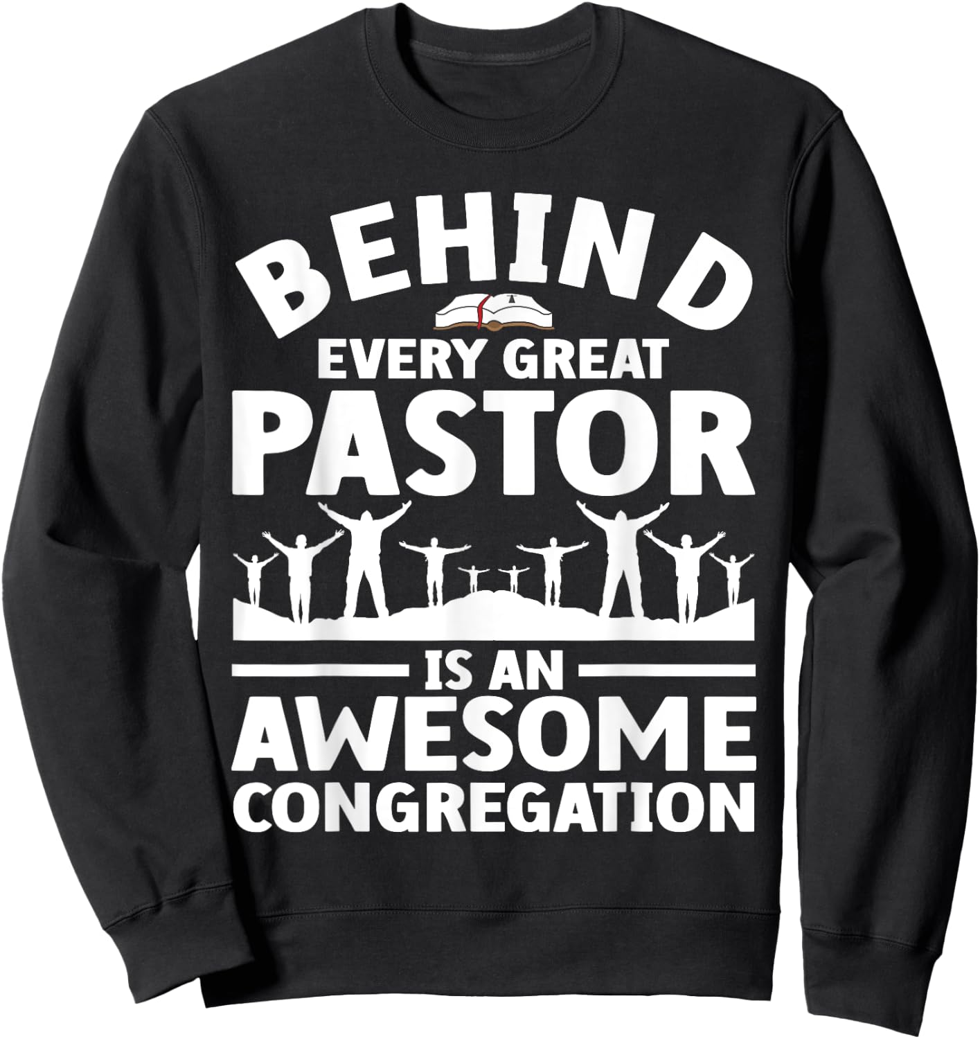 Funny Pastor Appreciation Art Women Christian Priest Sweatshirt - Sweatshirt | Black