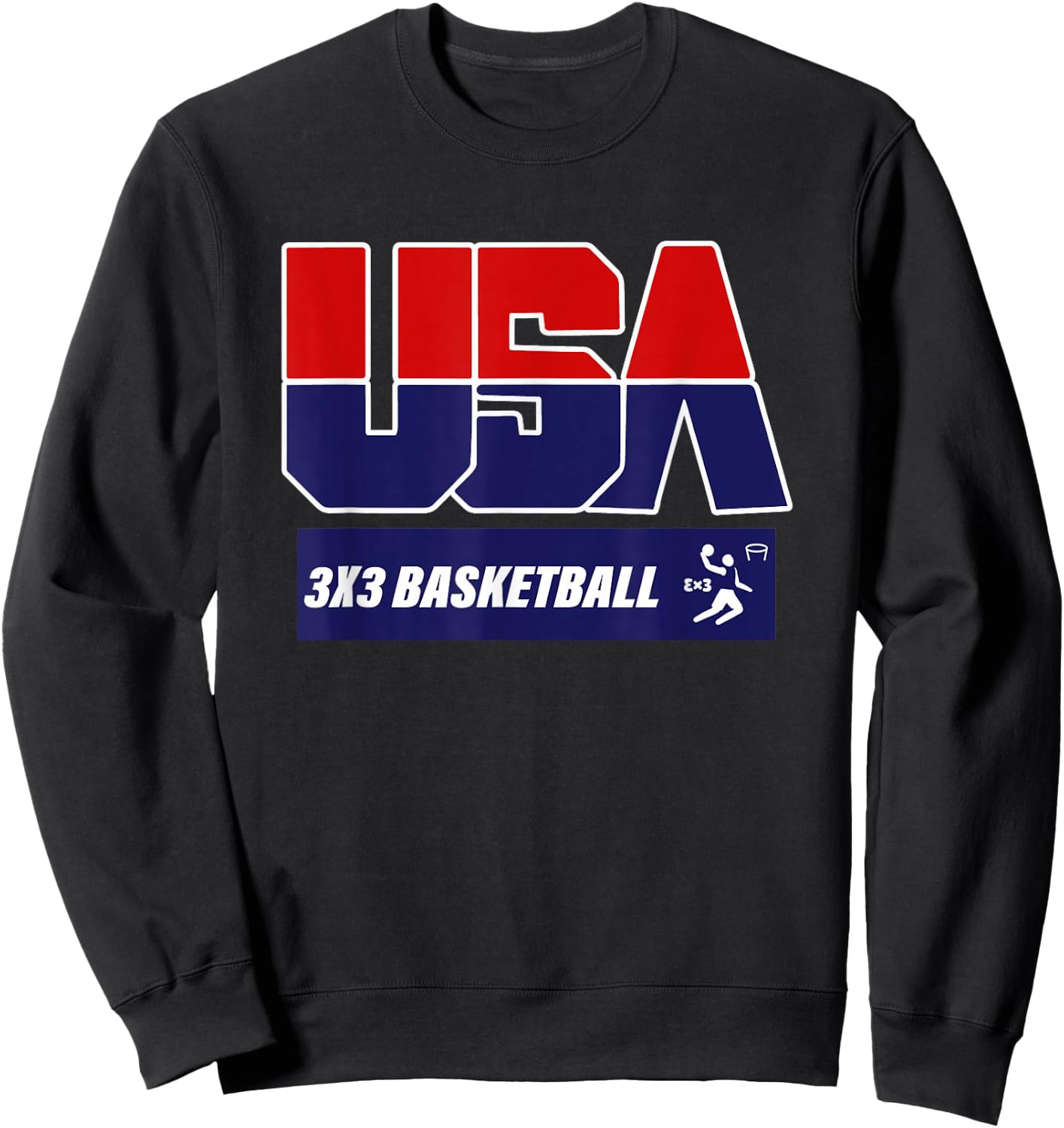 2021 USA 3x3 Basketball Sweatshirt - Sweatshirt | Black